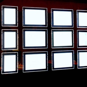 Agent <span class=keywords><strong>immobilier</strong></span> Fenêtre accrocher Boîte à lumière Publicité LED Affichage acrylique - Product Image 2