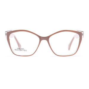 キャットアイフレーム光学TR90ブルーライトカット眼鏡グラデーションカラーテンプルユニークなパターンデザイン高品質リーディンググラス - Product Image 1