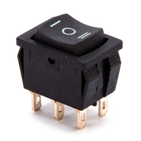 KCD1-203 6A 250VAC ON-OFF-ON Interrupteur à bascule