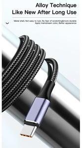 1M 2M 3M 6A 120W PD carga rápida USB <span class=keywords><strong>a</strong></span> USB tipo <span class=keywords><strong>C</strong></span> Cable carga rápida 4,0 Cable de datos portátil teléfono móvil para iPhone 17 Huawei - Product Image 6