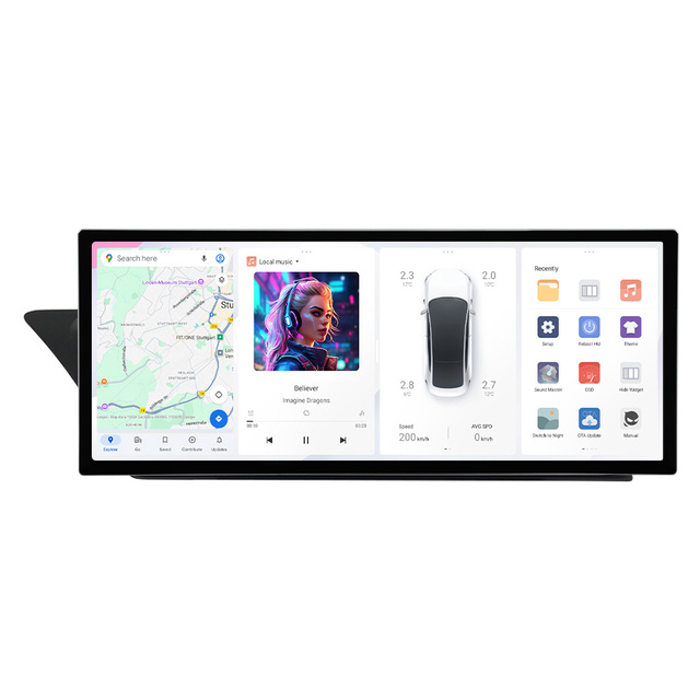 DUDU7 Android Car Radio with Front Bezel Frame Kits Canbus Box Powerful Smart Cockpit & OS Experience for Audi A4L 2009-2016