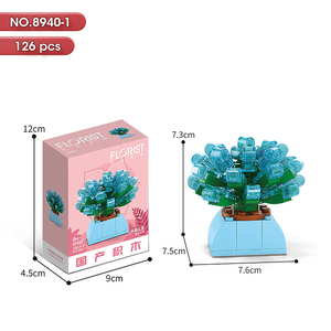 Juego de Bloques de Construcción de Flores, Planta en Maceta con Caja de Regalo, Juego de Ladrillos MOC, Juegos de Bricolaje para Niños, Juguetes Educativos para Niños 8940 - Product Image 2