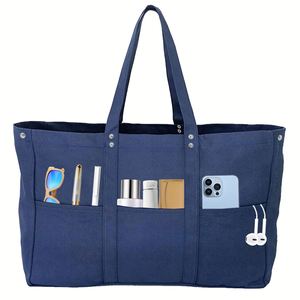 Factory Supply Large <b>Totes</b> Bags Bulk Utility Canvas <b>Tote</b> Bag With <b>Zip</b> - Product Image 1