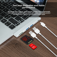 Hub USB 3.0 con 4 Puertos de Aluminio, Velocidad de 5Gbps, Divisor y Extensor USB para Laptop, PC, MacBook, iMac, Surface Pro y Más, en Caja