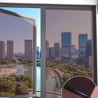 Film teinté pour vitres solaires de sécurité en verre anti-UV moderne Autocollant de fenêtre en PET isolant thermique Protection UV et rejet de chaleur