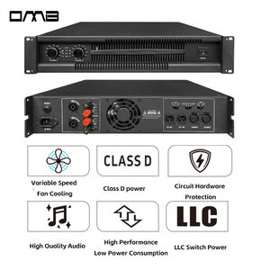 <span class=keywords><strong>VR600</strong></span> 600 Watts Profesional Karaoke Digital Power 2 Canales 2u Clase D Powersoft Subwoofer Amplificador - Product Image 3