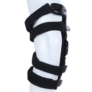 Penjepit penopang lutut logam cedera ligamen nyaman penopang lutut terbaik OA terbaik dapat disesuaikan fungsional - Product Image 6