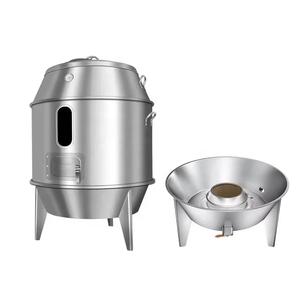 गैस रोस्ट बतख स्टोव घरेलू चारकोल स्टेनलेस स्टील डबल-लेयर बारबेक्यू फांसी स्टोव रोस्ट बतख ओवन - Product Image 1