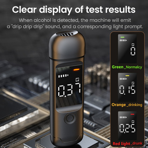 Mini alcootest numérique LCD Alcootest de poche pour analyseur d'haleine Écran LCD facile à transporter Testeur d'haleine - Product Image 5