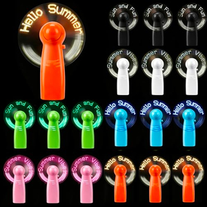 พัดลมมือถือ LED แบบพกพาขนาดเล็ก พร้อมไฟ LED แสดงข้อความแบบตั้งโปรแกรมได้ สั่งทำโลโก้ได้ ลดราคาพิเศษ - Product Image 1
