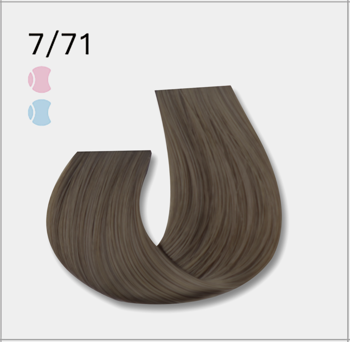 7/71 castano biondo scuro cenere