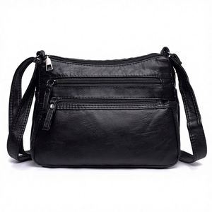 Bolso de hombro vintage de piel sintética con solapa, bolso cruzado de diseñador de lujo para mujer, para uso diario, con logotipo personalizado de marca. - Product Image 2
