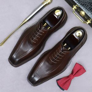 Gran Promoción en Botas Chelsea de Cuero Genuino para Hombre, Botas Cortas de Negocios con Tacón Alto Estilo Británico, Zapatos de Cuero Brillante - Product Image 4