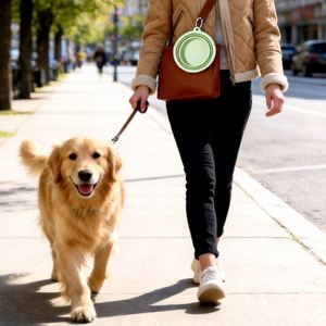 Bols pliables portables en silicone de qualité alimentaire, non toxiques, anti-fuite, écologiques, réutilisables pour chats et chiens (pour l'extérieur) - Product Image 3