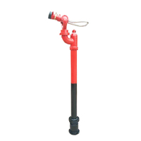 Tcytl — canon d'eau de feu fixe rouge et personnalisé, avec base