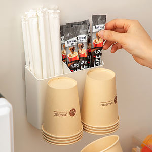 Vendita diretta del produttore usa e getta tazza di plastica portaoggetti casa Lounge a parete caffè e bustina di tè scatola di immagazzinaggio - Product Image 6