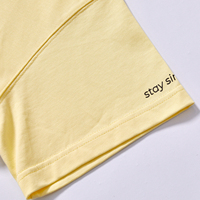 T-shirt Basique en Coton Peigné Lourd avec Logo Personnalisé, Coupe Droite Décontractée, Vente en Gros Usine, Vêtements Personnalisés Vierges