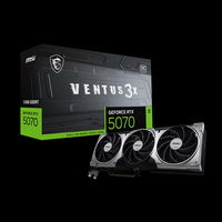 Tarjeta Gráfica de Escritorio Nueva para RTX 5070 VENTUS 2X OC 12GB GDDR7, Refrigeración por Ventilador, 8960 Núcleos CUDA, 3nm DLSS 4 Gen5, 192-Bit