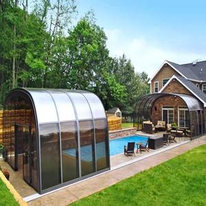 Pièce en verre Low-E Maison en verre préfabriquée Cabines et salles de jardin Produits Cabines en aluminium et salle de jardin Maison Véranda en verre - Product Image 1