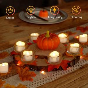 Wholesale Christmas Battery Operated Electric Flameless Plastic Mini Candles <b>LED</b> <b>Light</b> Realistic Bright <b>Led</b> <b>Tea</b> Hardcover Fabric - Product Image 3