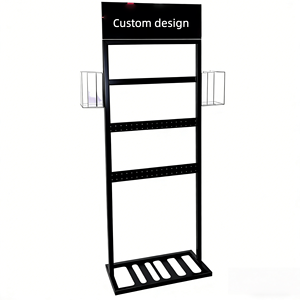 Exhibidores Metálicos Resistentes de Piso a Techo con Personalización de Diseño y <span class=keywords><strong>Accesorios</strong></span> para Teléfonos Móviles para Tiendas - Product Image 1