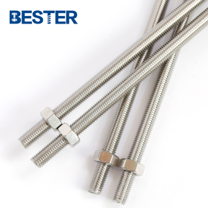 Độ chính xác cao tấn giá thép không gỉ 1m 2m SS304 SS316 din975 din976 Metric đầy đủ chủ đề <span class=keywords><strong>Threaded</strong></span> <span class=keywords><strong>Rod</strong></span> và NUT - Product Image 3