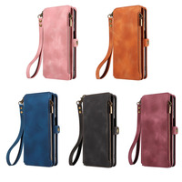 Étui de téléphone avec porte-cartes et dragonne, logo personnalisé, design uni, tissu polyester pour modèle S24/S23 Ultra SJK602