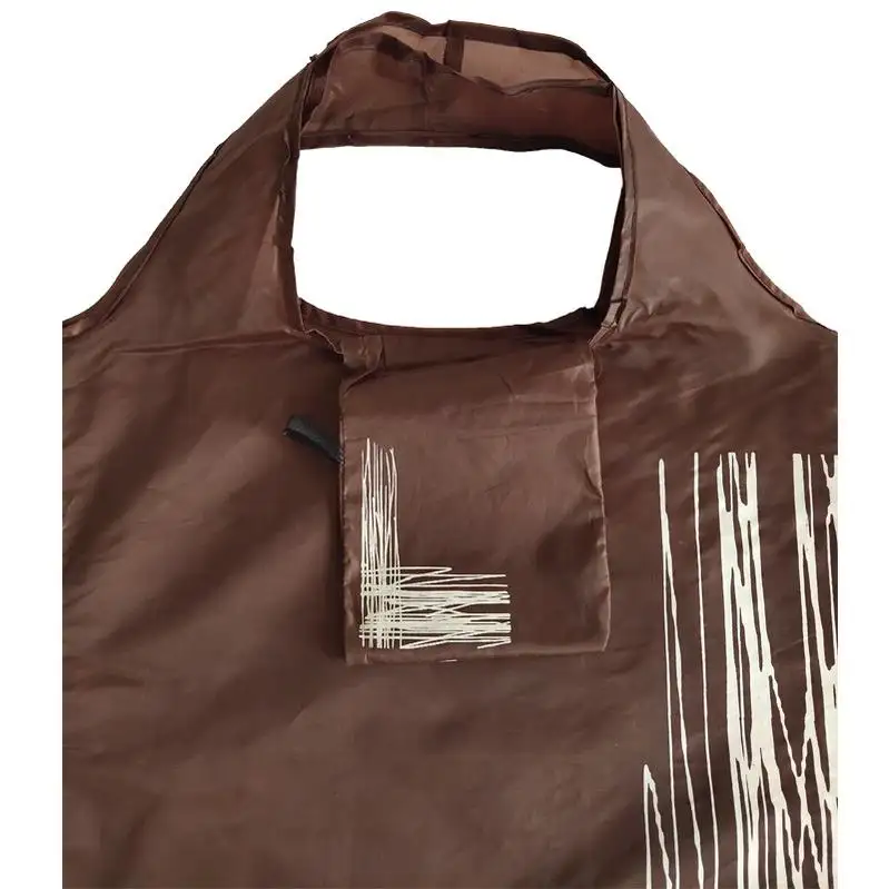 Reusable Shopping Bag T-Shirt Nylon On Roll Custom Printed Logo Zip Lock Designer Plastic Small Business Shopping Bag Pieghevole