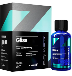 Revestimiento Cerámico CarPro CQUARTZ Gliss 30ml, Tolerancia de PH 2-12, Protección de 10 Años - Product Image 1