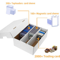 B623 Boîtes de rangement en carton pour cartes de sport avec 8 séparateurs et 50 pochettes TCG Magic Mtg Storage Collection Deck Box TCG