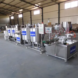 120L दूध ठंडा टैंक किण्वन थाईलैंड में Pasteurizer अर्द्ध औद्योगिक दही बनाने की मशीन