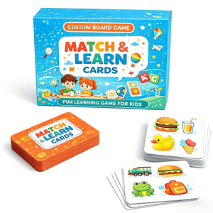 Jeu de société éducatif personnalisé, cartes flash cognitives sur l'alphabet, jouet éducatif, jeu de cartes interactif parent-enfant pour les tout-petits et les enfants - Product Image 6