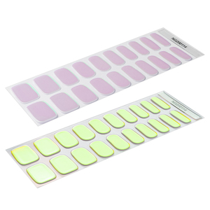 Gel Uv camaleón para uñas, envolturas de uñas artísticas, semicurado, pegatinas de esmalte de uñas con luz, precio de fábrica, novedad - Product Image 2