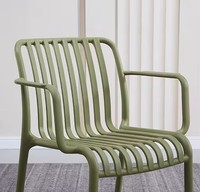 Chaise de salle à manger en plastique empilable de qualité supérieure certifiée EN581, pour l'intérieur et l'extérieur, café, jardin, restaurant
