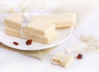 Vente en gros de biscuits et de biscuits OEM de qualité supérieure biscuit gaufrette à la fraise