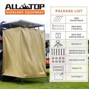 4x4 hors route SUV voiture côté <span class=keywords><strong>tente</strong></span> abri de confidentialité étanche Portable <span class=keywords><strong>douche</strong></span> <span class=keywords><strong>tente</strong></span> voiture pour <span class=keywords><strong>Camping</strong></span> - Product Image 4