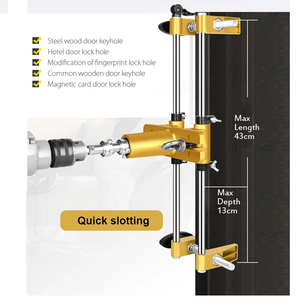 Steel Door <b>Lock</b> Hole Opener Durable OEM DIY Carpentry Kit Quick Installation Inner <b>Lock</b> <b>Tool</b> Mortiser Slotter Jig - Product Image 2
