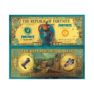 Billet de banque en feuille d'or 1000 <span class=keywords><strong>V</strong></span>-Bucks à collectionner - Souvenir inspiré <span class=keywords><strong>des</strong></span> jeux vidéo, Billet de banque décoratif en or, Cadeau pour les fans et les joueurs - Product Image 4