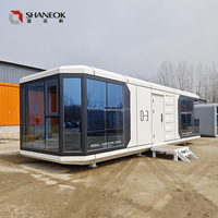 Conteneur de capsule de configuration de maison entière, maison mobile de style simple et moderne, maison préfabriquée de luxe