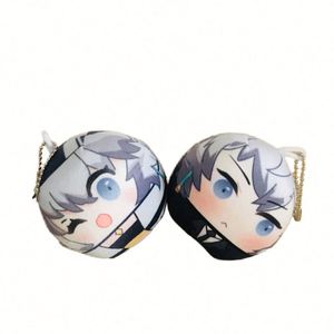 Llavero Personalizado Creativo Redondo con Avatar de Anime, Relleno de Perlas, Sonido, Relleno de Algodón, Llavero con Foto Digital - Product Image 1