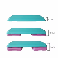 Plataforma de Step Ajustable SM para Ejercicios Aeróbicos, Stepper con Elevadores para Entrenamiento en Casa o Gimnasio