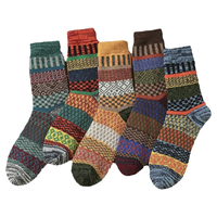 Chaussettes d'hiver en laine pour hommes, motif dessin animé, tricotées, pour jeunes, chaleur et confort automne/hiver – Meilleures ventes