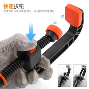 แคลมป์รัดไม้แบบปรับได้ไนลอน C-Clamp ขนาดเมตริก สำหรับงานช่างไม้ ซ่อมแซมเครื่องมือช่าง พร้อมเคลือบสีและด้ามจับพลาสติก PE - Product Image 3