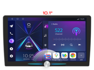 Автомобильный мультимедийный плеер Caska 10 дюймов, <span class=keywords><strong>Android</strong></span> 4 Quad, с CarPlay, фоновой подсветкой и управлением с одной ручкой - Product Image 1