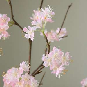 <span class=keywords><strong>Fleur</strong></span> artificielle en soie réutilisable réaliste de 110 cm à tige unique rose blanc champagne boule de neige pour la décoration de la maison salon balcon - Product Image 3