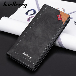 Baellerry <b>Men's</b> Long <b>Wallet</b> <b>Black</b> Multi-Card Slot Business Zipper <b>Wallet</b> Everyday Use - Product Image 3