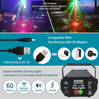 RGBW LED Mini Disco laser lumière Dj stroboscopique noël décorations lumières faisceau fête lumières pour la maison danse fêtes Bar karaoké