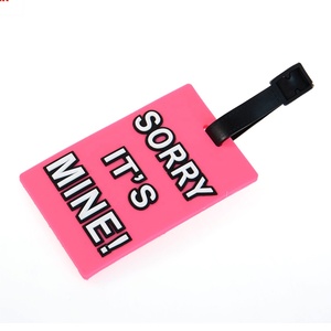 Logotipo personalizado PVC goma reclamo comprobar etiqueta de equipaje - Product Image 3