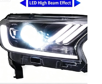 SINO – Phare avant pour Ford Everest, lentille LED modifiée Ranger, feux de jour Mustang, clignotants séquentiels