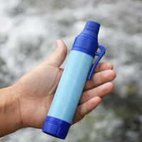Kit de filtration d'eau portable avec poche à eau pour le camping, la randonnée et la préparation aux situations d'urgence